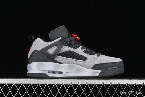 Nike Jordan Spizike Low AJ Hybrid Elements Black Grey Crack Leather Casual Sneakers - FQ1759-002