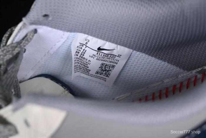 Nike Air Force 1 '07 Low The North Face Collaboration Grey Blue Double Swoosh Casual Sneakers - XS1958-520