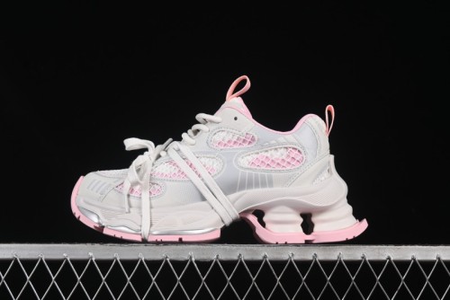 GG-CC Starry Sky Particle Silver White Lace-up Hollow Out Chunky Sneakers with 5cm Height Boost - G25U9778