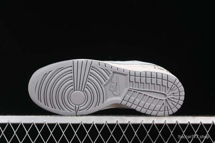 Nike SB Dunk Low Dior Collection - Beige Grey Blue Hook Anniversary High-End Custom Low-Top Casual Sneakers - XD6188-042