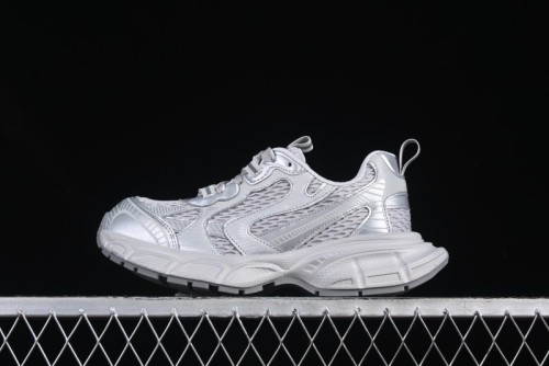 GG-CC Casual Running Shoes with Asymmetrical Design - 5509 Silver