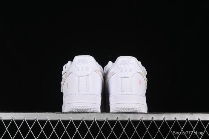 Nike Air Force 1 '07 Low Pink Chanel-Inspired Casual Sneakers - DH9999-334