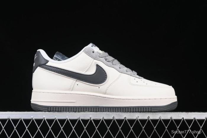 Nike Air Force 1 '07 Low The North Face Collaboration Beige Grey Check Grey Outsole Casual Sneakers - XZ6188-191