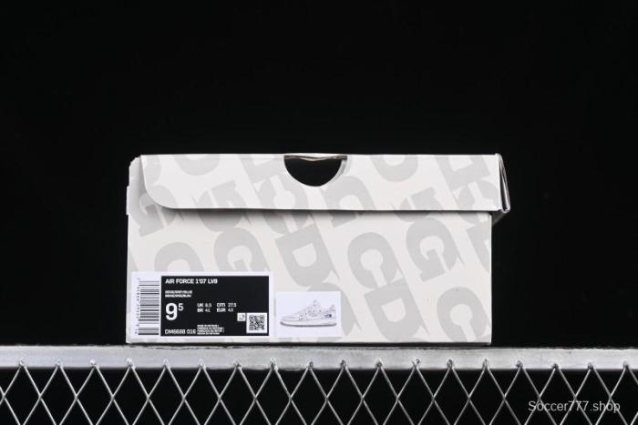 Nike Air Force 1 '07 Low The North Face Collaboration Silver Swoosh Drawstring Casual Sneakers - DM6688-016