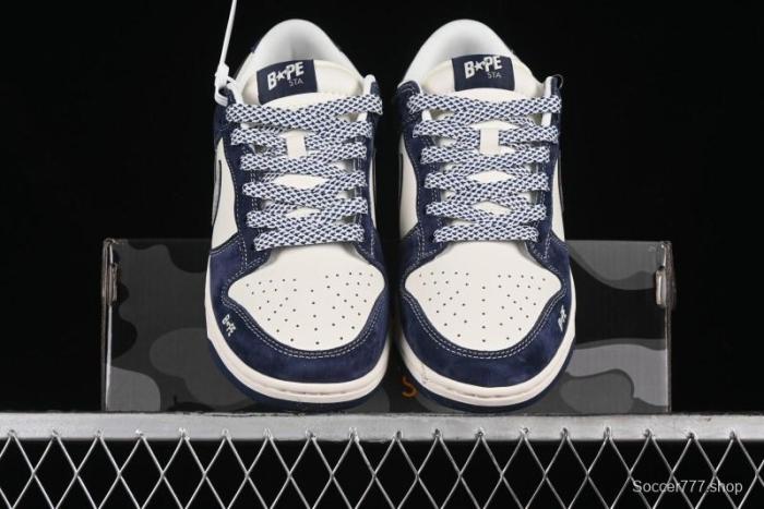 Nike SB Dunk Low Bape Collaboration Anniversary Edition Customized Low-Top Casual Sneakers - XY1688-008