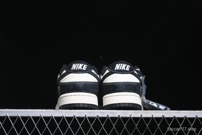 Nike SB Dunk Low Off-White Collaboration - Anniversary High-End Custom Low-Top Casual Skate Shoes - YX5066-211