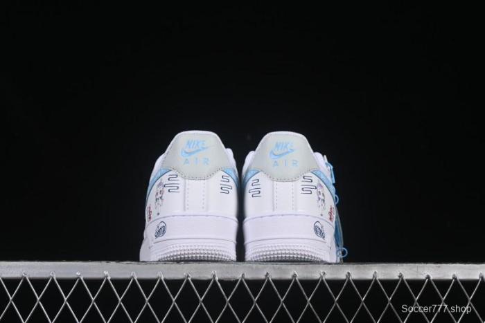 Nike Air Force 1 '07 Low Casual Sneakers with Erciyuan Hand-Painted Graffiti Lingzhu Aobing Design - HF0022-010