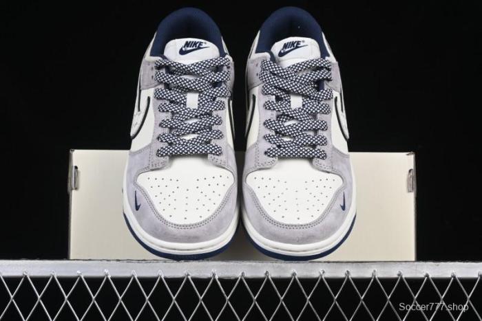Nike SB Dunk Low MLB Collaboration Embroidered Blue Logo Anniversary Custom Low-Top Casual Skate Shoes - DJ2024-092