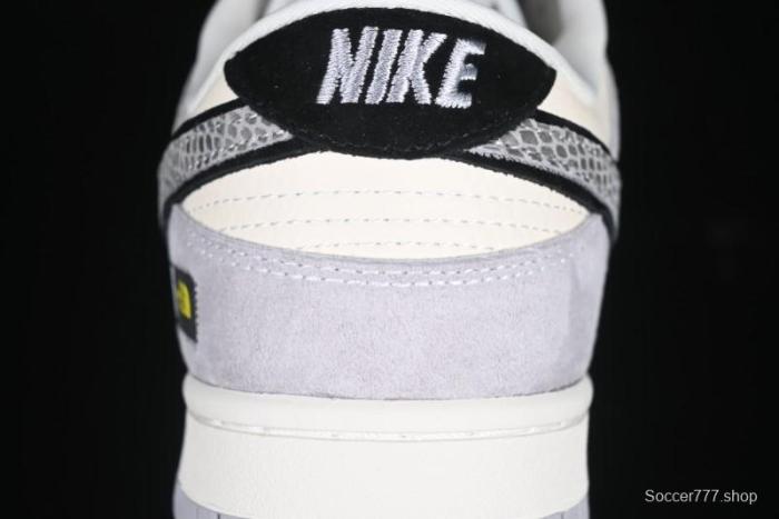 Nike SB Dunk Low The North Face Year of the Snake Grey White Grey Swoosh Anniversary Custom Low-Top Casual Skate Shoes - KK1333-019