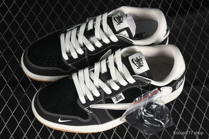 Nike Travis Scott x Fragment Design x Air Jordan 1 Low OG SP AJ1 Retro Sneakers - JH6089-004