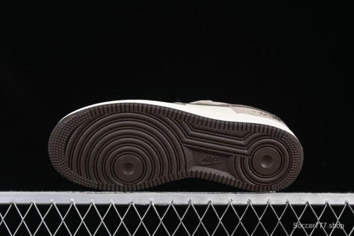 Nike Air Force 1 '07 Low The North Face Collaboration Light Brown Ghost Face Casual Sneakers - KK1988-065