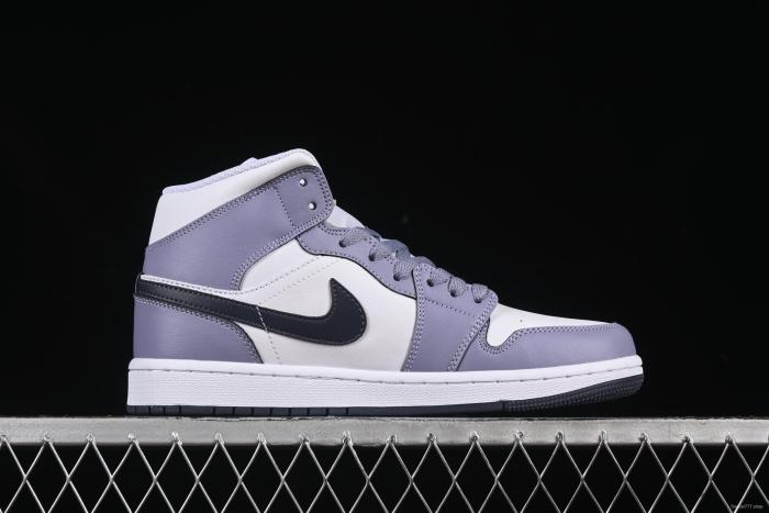 Nike Air Jordan 1 Mid AJ1 Culture Casual Sneakers in Haze Purple - DQ8426-145