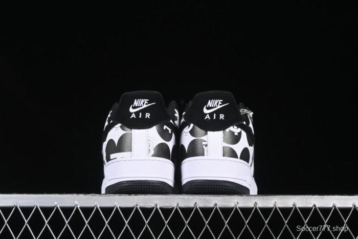 Nike Air Force 1 '07 Low Burberry Collaboration Black White Cow Print Casual Sneakers - DF0188-029