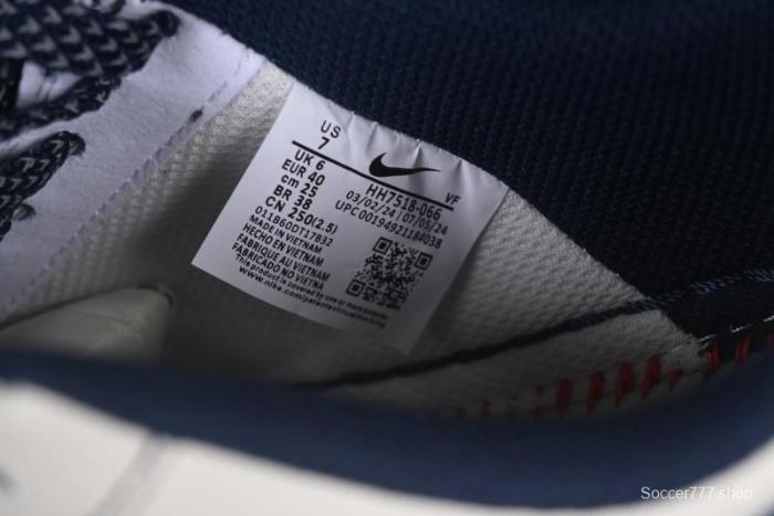 Nike Air Force 1 '07 Low Bape Collaboration Off-White Navy Blue Casual Sneakers - HH7518-066