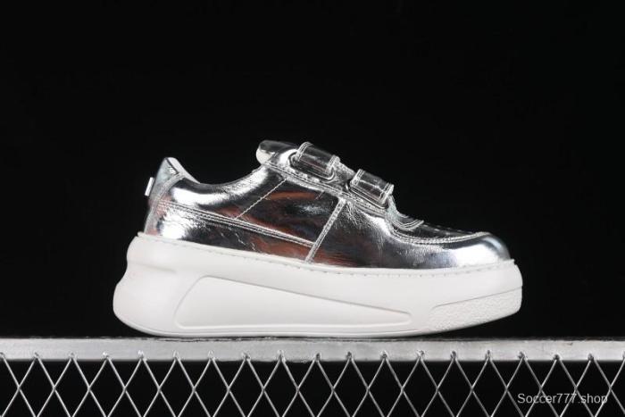 Acne Studios Retro Velcro Women's Casual Shoes Silver - G.E5