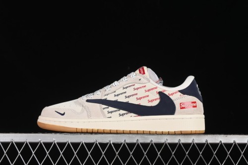 Nike Travis Scott x Fragment Design x Air Jordan 1 Low OG SP AJ1 Supreme Collaboration - JH6088-613