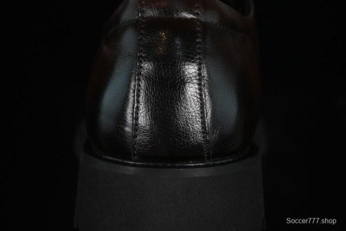 ECCO Block Derby Round Toe Genuine Leather Brogue Dress Shoes - 63667201002