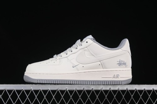Nike Air Force 1 Low x Stussy  Light Bone and Grey  – Premium Collaboration Sneakers