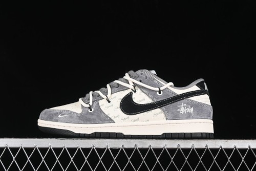 Nike SB Dunk Low Stussy Anniversary Edition Customized Low-Top Casual Sneakers - SJ2068-305