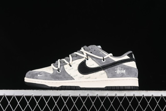 Nike SB Dunk Low Stussy Anniversary Edition Customized Low-Top Casual Sneakers - SJ2068-305