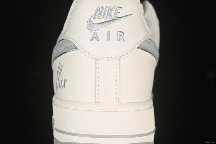 Nike Air Force 1 '07 Low Dream White Grey Swoosh Casual Sneakers - DR2024-106