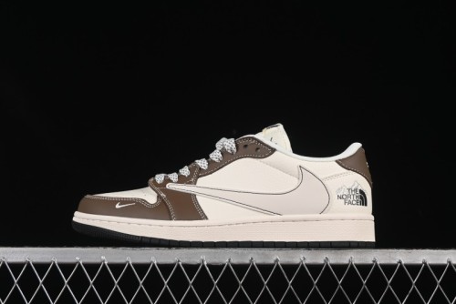 Nike Travis Scott x Fragment Design x Air Jordan 1 Low OG SP AJ1 Low Top Casual Sneakers - XS6089-512