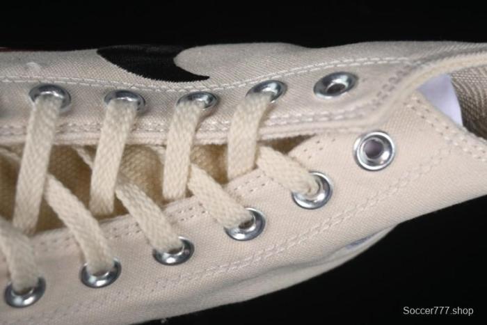 A Ma Maniere x Nike x Converse Chuck 70 High Top Sneakers with Leather and Velvet Swoosh Logo - A13388C