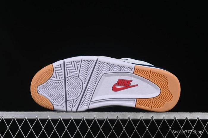 Nike SB x Air Jordan 4 Retro  Navy  White Blue Basketball Shoes - DR5415-100