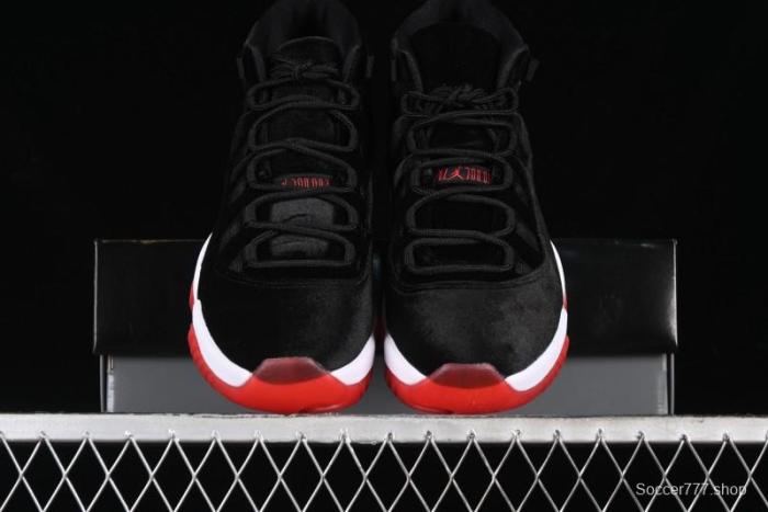Nike Air Jordan 11 Retro Bred Velvet Basketball Shoes - DB5457-061
