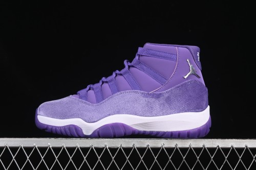 Nike Air Jordan 11 Retro CT8012-555 Basketball Shoes in Lavender Corduroy