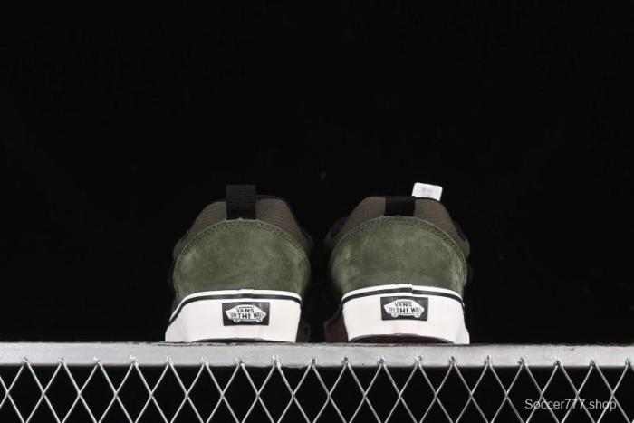 Vans Knu Skool DR White Black Green Chunky Sneakers - VN000CZU50K