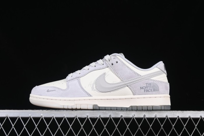 Nike SB Dunk Low The North Face Graffiti Grey Check Anniversary Customized Low-Top Casual Skate Shoes - DM6868-017