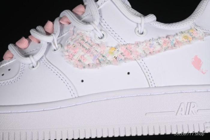Nike Air Force 1 '07 Low Pink Chanel-Inspired Casual Sneakers - DH9999-334