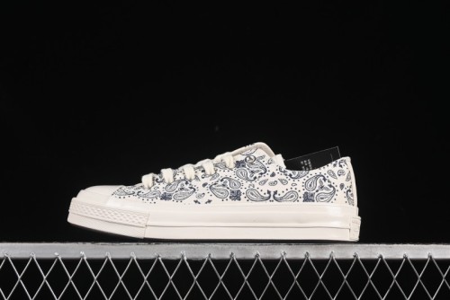 Converse Chuck 1970s Low Top Casual Sneakers with Paisley Pattern - A15752C