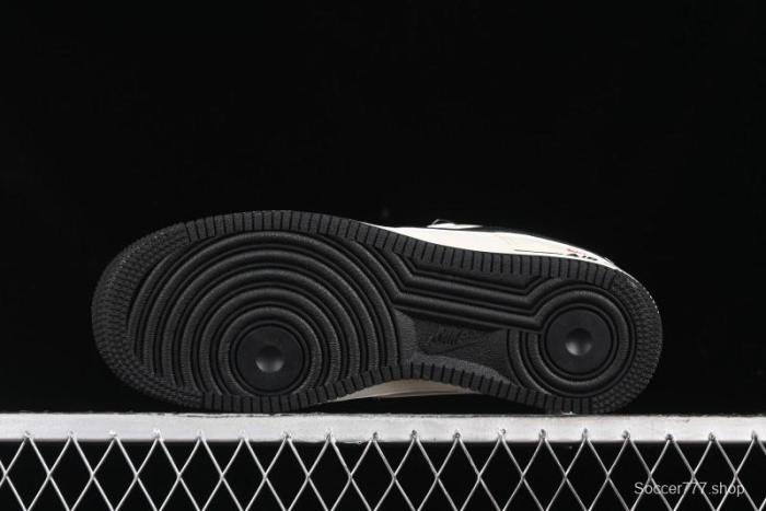 Nike Air Force 1 '07 Low Supreme Collaboration - Beige Black Starry Sneakers - XZ6188-013