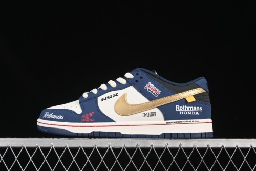 Nike SB Dunk Low Retro White Blue Collaboration Anniversary Custom Low-Top Casual Skate Shoes - MU0232-365
