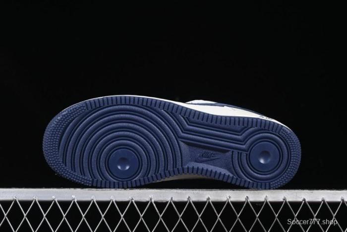 Nike Air Force 1 '07 Low Supreme Collaboration Sneakers with Red Tab and Blue Swoosh - BB7518-021