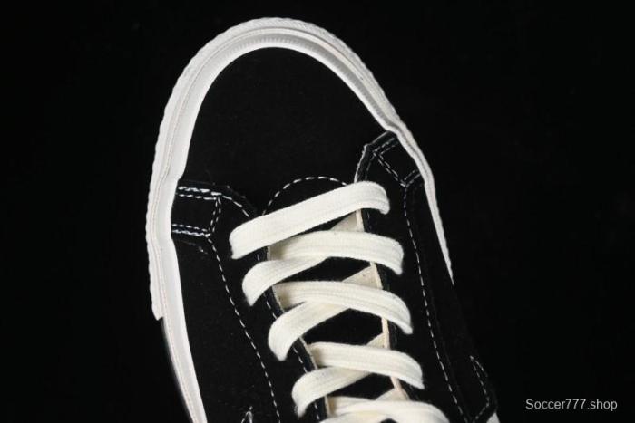 Converse One Star J Vtg Suede Low-Top Casual Sneakers in Retro Black and White - M.C3