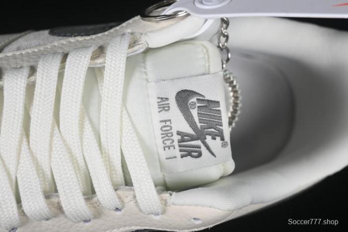 Nike Air Force 1 '07 Low Casual Sneakers in Light Grey with Custom Hardware - DF0188-036