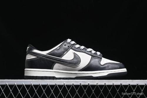 Nike SB Dunk Low The North Face Series - High Gloss Black Swoosh Anniversary Custom Low-Top Casual Skate Shoes - DJ2024-047