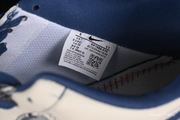 Nike Air Force 1 '07 Low The North Face Collaboration - Blue White Grey - KK1988-016