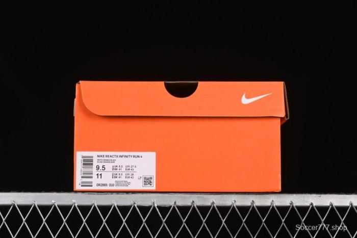 Nike ZoomX Infinity Run 4 Professional Cushioned Running Shoes with Knit Upper - DR2665-010