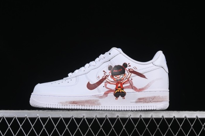 Nike Air Force 1 '07 Low Casual Sneakers with Chinese Anime Nezha Legend Design - ZH0316-061