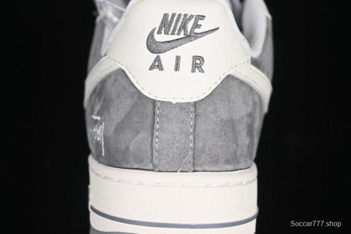 Nike Air Force 1 '07 Low Stussy Minimalist Grey Low-Top Casual Sneakers - XZ6188-672