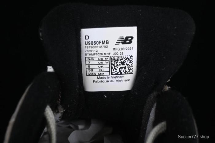 New Balance NB9060 Series Retro Casual Running Shoes with ABZORB Cushioning - U9060FMB