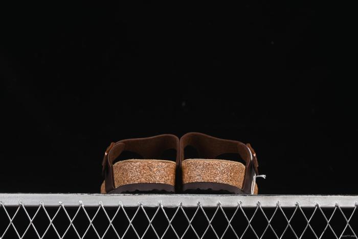 Birkenstock Milano Unisex Soft Cork Footbed Sandals with Cushioned Suede Leather Upper - 652801