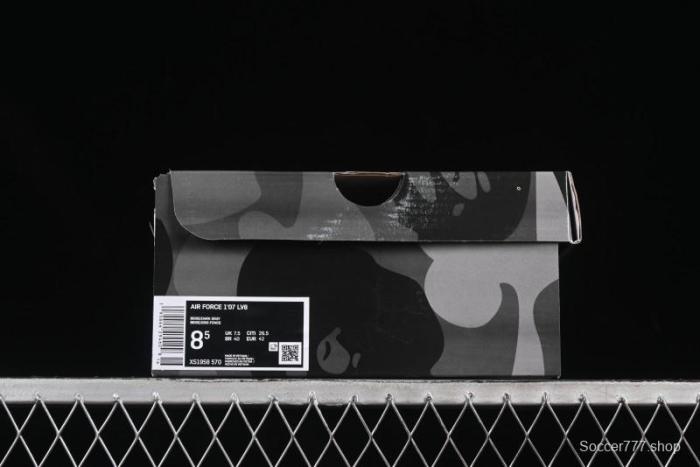 Nike Air Force 1 '07 Low Bape Collaboration Star Swoosh Casual Sneakers - XS1958-570