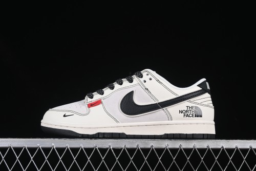 Nike SB Dunk Low The North Face Collaboration Beige Black Red Tab Low-Top Skateboarding Shoes - BB7518-016