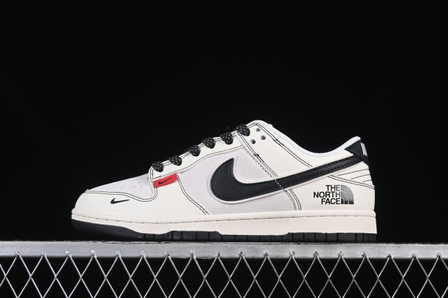 Nike SB Dunk Low The North Face Collaboration Beige Black Red Tab Low-Top Skateboarding Shoes - BB7518-016