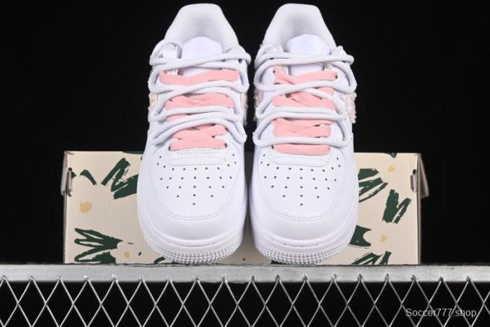 Nike Air Force 1 '07 Low Pink Chanel-Inspired Casual Sneakers - DH9999-334